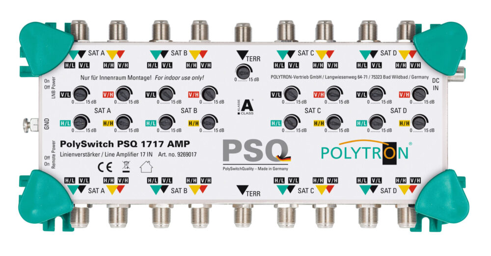 PSQ 1717 AMP Ενισχυτής γραμμής 16x SAT+TERR