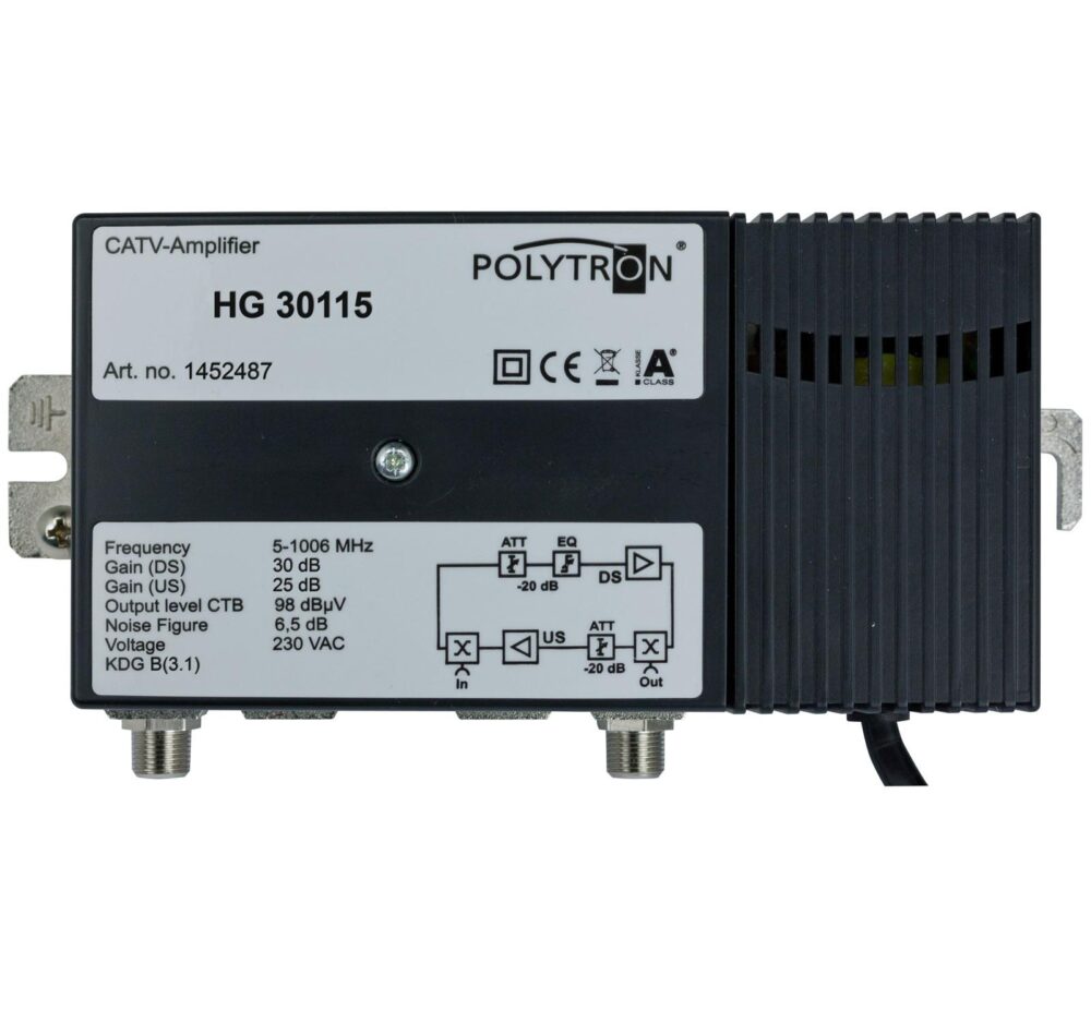 HG 30115 Κεντρικός Ενισχυτής 30dB