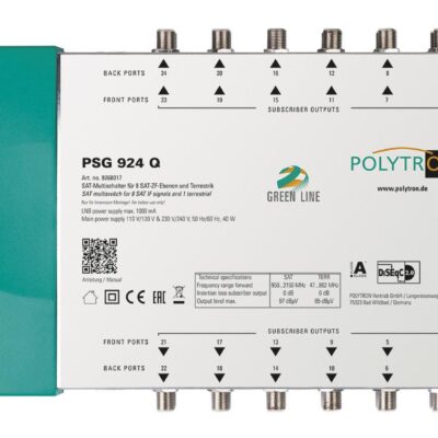 PSG 924 Q Πολυδιακόπτης 9/24 ACTIVE(2 Δορυφόροι+ Επίγεια-24 Εξόδους) POLYTRON