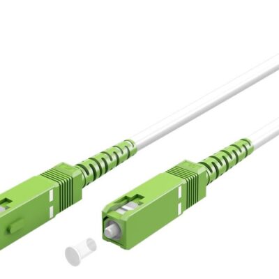 ΚΑΛΩΔΙΟ ΟΠΤΙΚΗΣ ΙΝΑΣ SC/APC 10m (patchcable) SINGLE MODE (OS2) FTTH ΛΕΥΚΟ