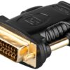 Adapter DVI-D (24+1) αρσενικό σε HDMI (A) θηλυκό