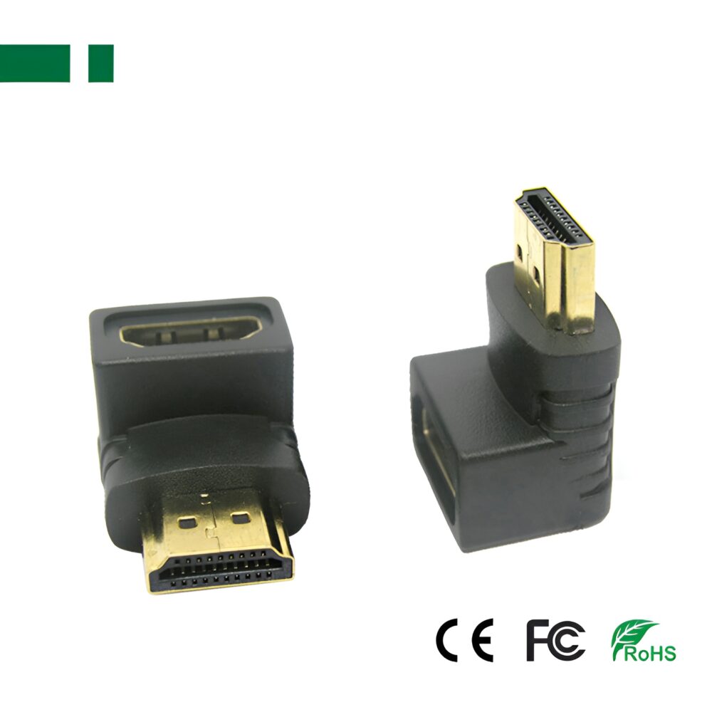 Adapter ANGA PS-A011 HDMI (A) αρσενικό σε HDMI (A) θηλυκό 90 μοίρες