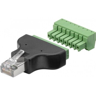 Goodbay Terminal block 8pin&gt;RJ45 αρσεν.(8P8C)