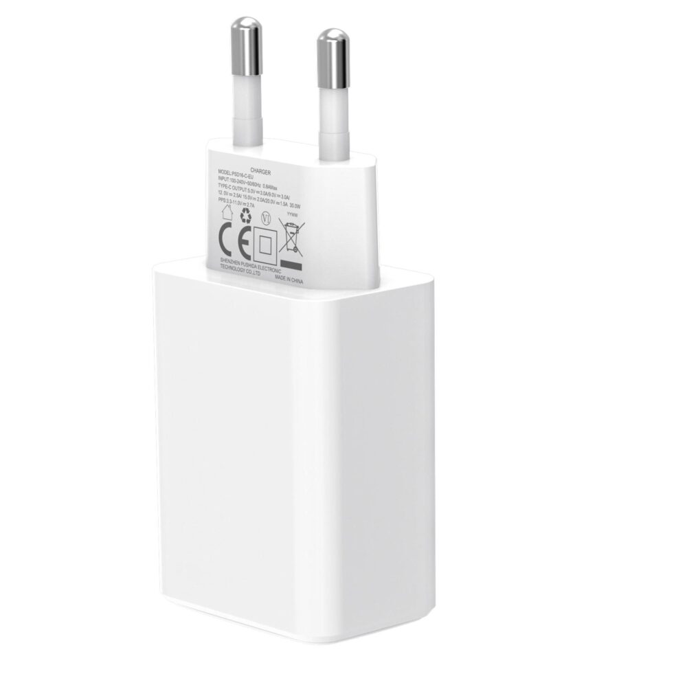 ΤΡΟΦΟΔΟΤΙΚΟ ANGA USB-C HNT-PD301 AC/DC ADAPTER ΛΕΥΚΟ (FAST CHARGE)