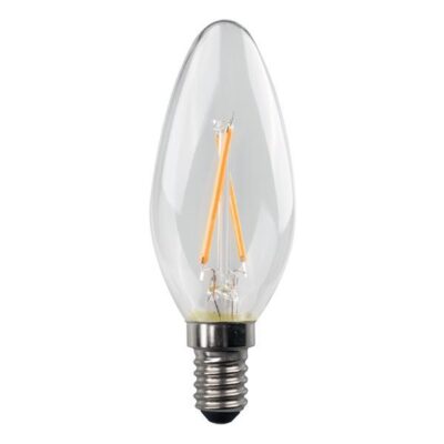 ΛΑΜΠΑ LED ΚΕΡΙ CROSSED FILAMENT 5W E14 2700K 220-240V CLEAR 3τμχ