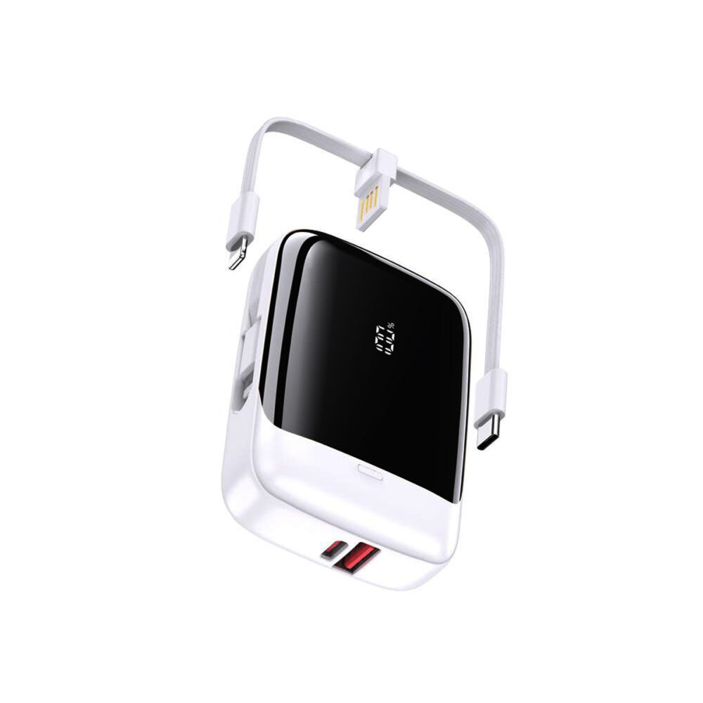 KSC-1076/WHITE POWERBANK 10.000mAh 22.5W ΛΕΥΚΟ
