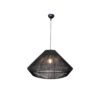 Inlight Κρεμαστό φωτιστικό με καπέλο απο ίνα 1xE27 D:60cm (4057-A)