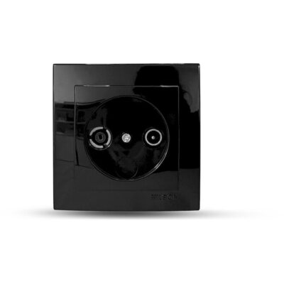 24221031 Μαύρη πρίζα TV - Radio τερματική GEYER