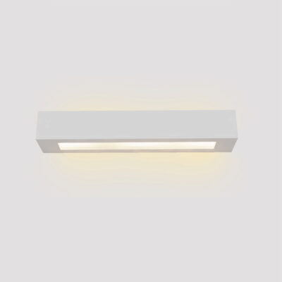 Inlight Επιτοίχιο φωτιστικό λευκό από γύψο 2xE14 D:45cm (43049-A-White)