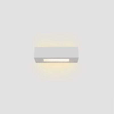 Inlight Επιτοίχιο φωτιστικό λευκό από γύψο 1xE14 D:22cm (43049-C-White)