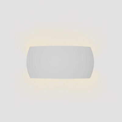 Inlight Επιτοίχιο φωτιστικό λευκό από γύψο 1XE14 D:31cm (43050-White)