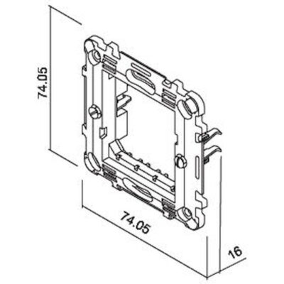 701201 Πλαίσιο στήριξης 2 θέσεων λευκό GEYER