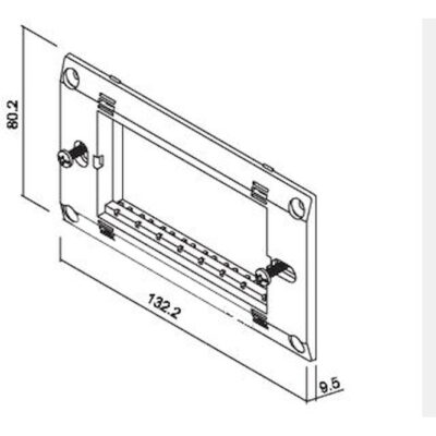 701401 Πλαίσιο στήριξης 4 θέσεων λευκό GEYER