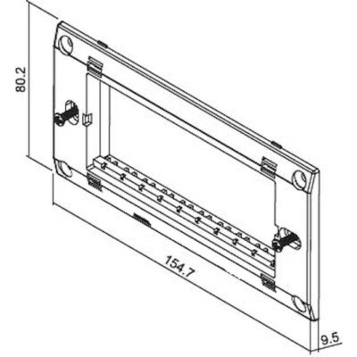 701501 Πλαίσιο στήριξης 5 θέσεων λευκό GEYER