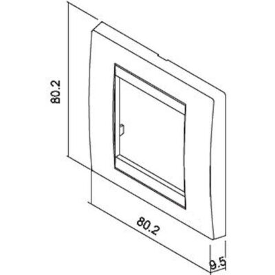 702001G Πλαίσιο 2 θέσεων Λευκό GEYER