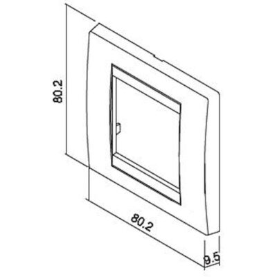 702022G Πλαίσιο 2 θέσεων λευκό ξύλο GEYER