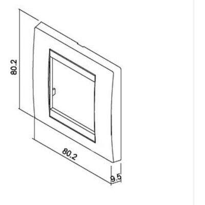 702050G Πλαίσιο 2 θέσεων Νίκελ GEYER