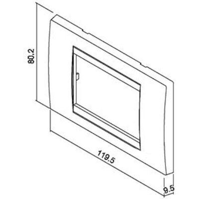 703012G Πλαίσιο 3 θέσεων καρυδιά GEYER