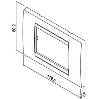 703013G Πλαίσιο 3 θέσεων τριανταφυλλιά GEYER