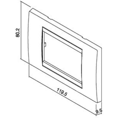 703014G Πλαίσιο 3 θέσεων teak GEYER