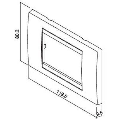 703050G Πλαίσιο 3 θέσεων Νίκελ GEYER