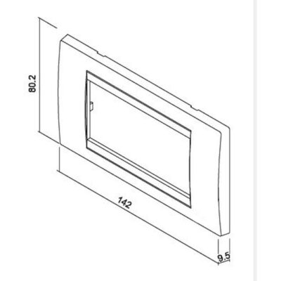 704001G Πλαίσιο  4 θέσεων Λευκό GEYER