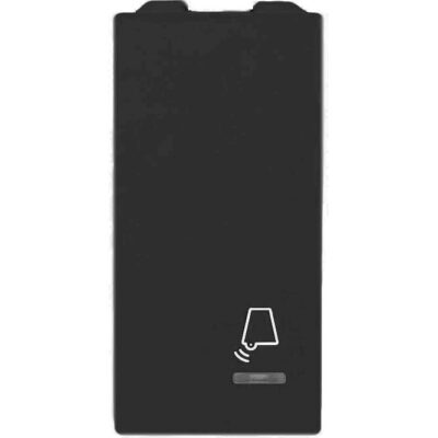 735405S Μπουτόν κουδουνιού με ενδεικτική λυχνία 1 θέσης Μαύρο 10ΑΧ250V GEYER