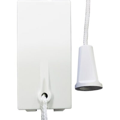 735501S Τραβηχτός διακόπτης 1 θέσης Λευκός 10ΑΧ 250V GEYER