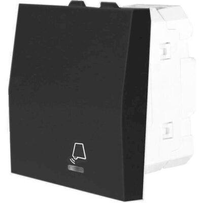 736405S Μπουτόν κουδουνιού με ενδεικτική λυχνία 2 θέσεων Μαύρο 10ΑΧ250V GEYER