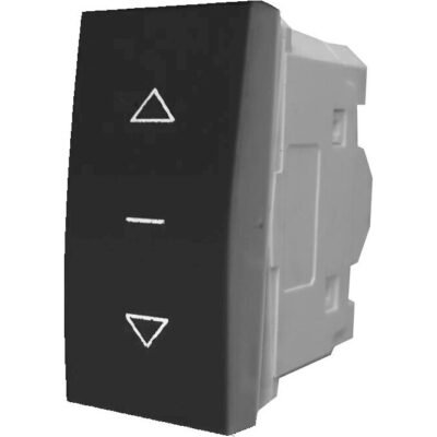 738205S Μπουτόν ρολλών 1-0-2 1 θέσης Μαύρο 10ΑΧ250V GEYER