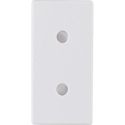 740101S Πρίζα διπολική 1 θέσης  Λευκή 2Ρ 10Α 250V GEYER