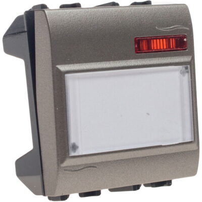 7796.012.H Μπουτόν επιγραφής με λυχνία 12V σατινέ GEYER