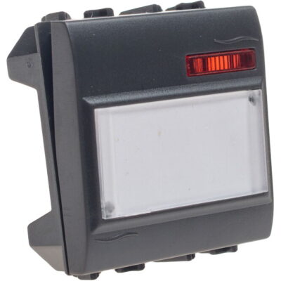 7796.012 Μπουτόν επιγραφής με λυχνία 12V γραφίτης GEYER