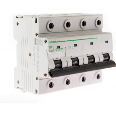 EH400C Αυτόματη ασφάλεια 4P C 100A 10kA GEYER