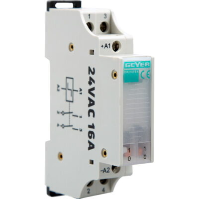 ER216FE4 Ρελέ καστάνιας 16A 24VAC 2NO 1M GEYER