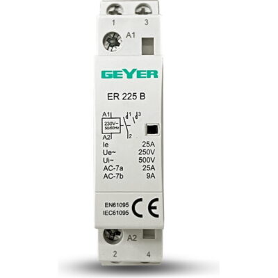 ER225B Ρελέ θερμ/τών 25A 230V AC 2NO 1M GEYER
