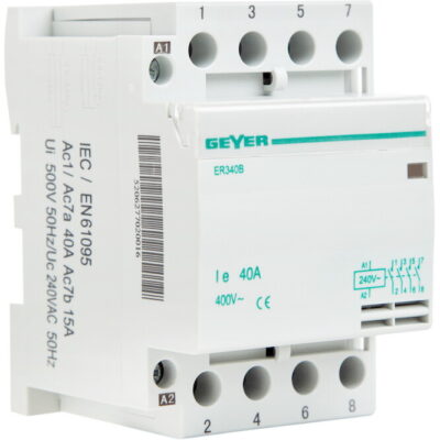 ER340B Ρελέ θερμ/τών 40Α 230V AC 4NO 3M GEYER