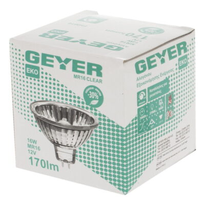 FHM16 Λάμπα Αλογόνου PAR16 16W GU5.3 2700Κ 170lm GEYER