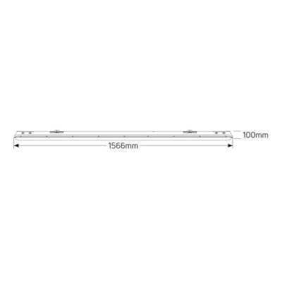 FT8D1.5HP Φωτιστικό για λάμπα LED T8 2x1.5m IP65 GEYER
