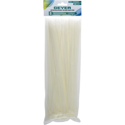 G4.8CT300W Δεματικά 4.8x300mm λευκά (100τμχ) GEYER