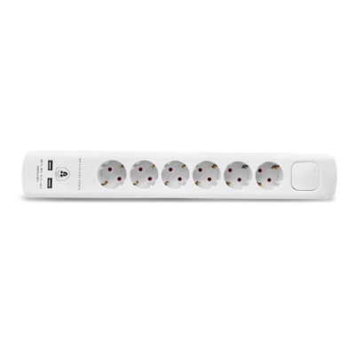 GES-160 Πολύπριζο 4 θέσεων διακόπτη 2 USB GEYER