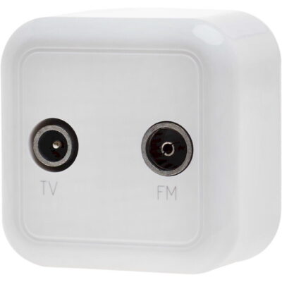 H3-A62TFD Πρίζα TV διελεύσεως λευκή IP20 GEYER