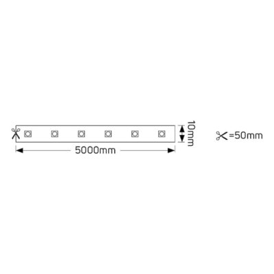 L14.4V12Y20 Ταινία LED Eco 14.4W 12V κίτρινο 600-720lm IP20 GEYER