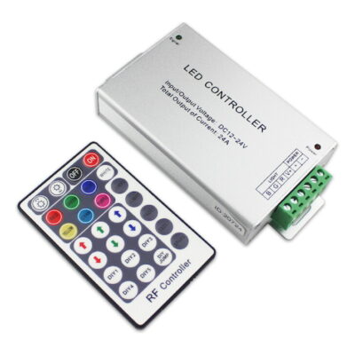 L28KRF12144 Wireless aluminium shell 28-key RGB controller 12V/144W-24V/288W GEYER