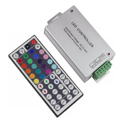 L44KIR1272 Infrared aluminium shell 44-key RGB controller 12V/216W-24V/432W GEYER