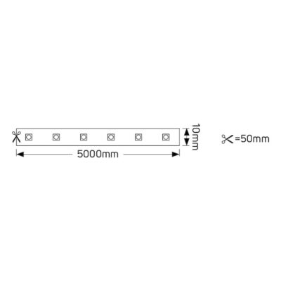 L7.2V12W65 Ταινία LED Eco 7.2W 12V 2700K 300-360lm IP65 GEYER