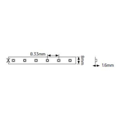 LD48243033 Ταινία LED Diamond 4.8W 24V 3000K 480lm IP33 GEYER