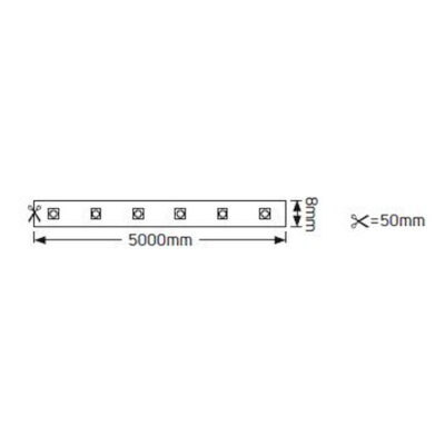LE48122720 Ταινία LED Eco 4.8W 12V 2700K 480lm IP20 GEYER
