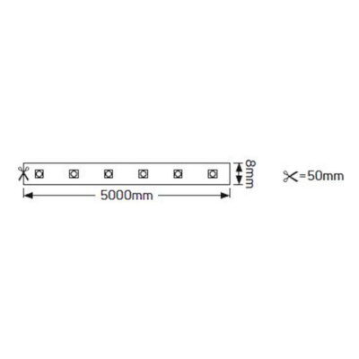 LE48122765 Ταινία LED Eco 4.8W 12V 2700K 480lm IP65 GEYER