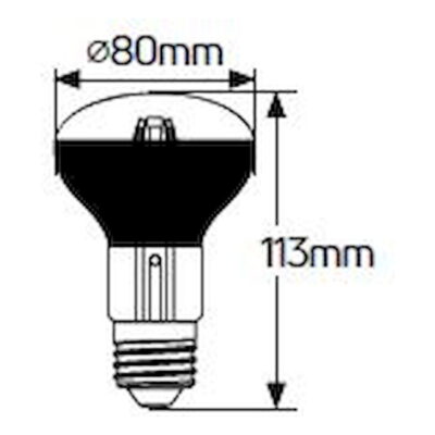 LFK80CE27 Λάμπα LED Filament R80 11W E27 4000K 980lm GEYER